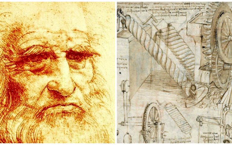 I disegni delle macchine di Leonardo in mostra a Cagliari