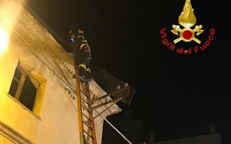 Forte ondata di maltempo si abbatte sulla Provincia di Nuoro. Vigili del Fuoco impegnati tutta la notte