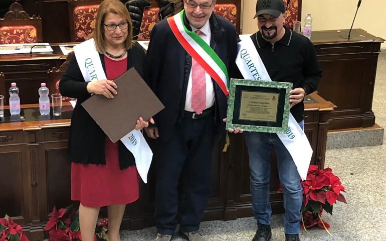 Gennaro Longobardi e Adele Cogoni premiati come “Quartesi dell’anno” 2019