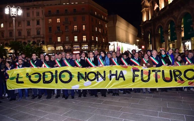 Tanti sindaci sardi in marcia a Milano per Liliana Segre