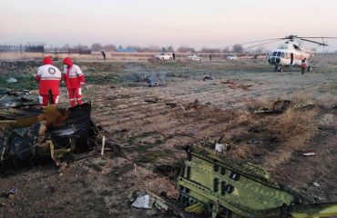 L'area vicino a Teheran dove si è schiantato l'aereo Boeing della Ukrainian Airlines