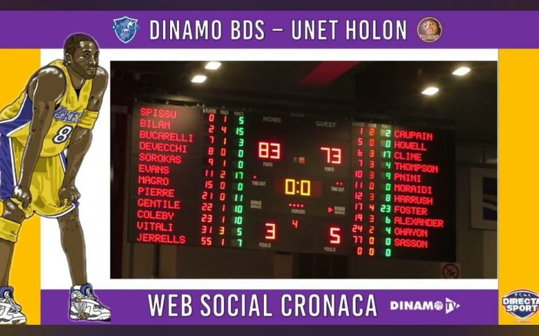 Champions, la Dinamo batte Holon nel ricordo di Kobe Bryant