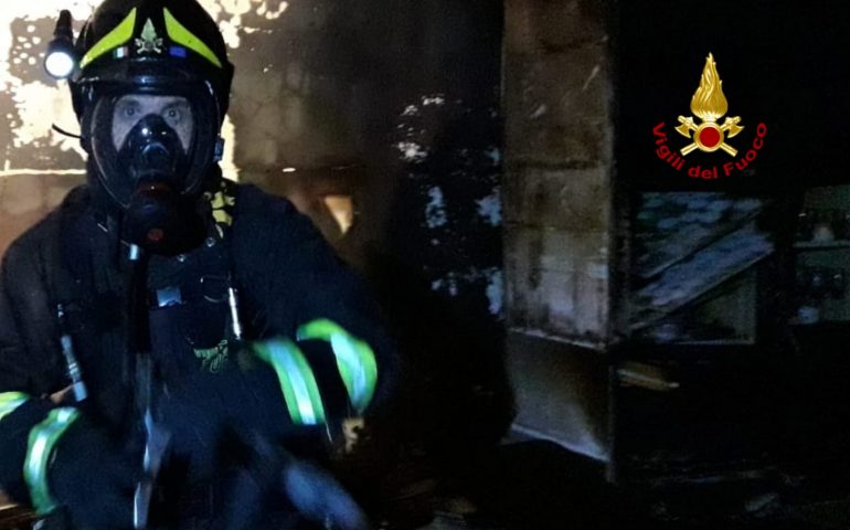 Incendio a Cortoghiana