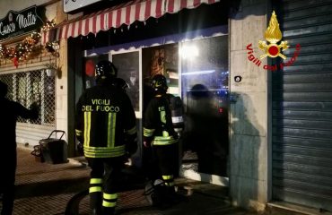 Incendio in via Palomba a Cagliari