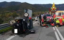 Incidente sulla 125 tre feriti