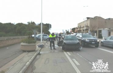 Incidente in viale Elmas a Cagliari