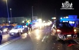 Cagliari, incidente in viale Monastir: tre feriti