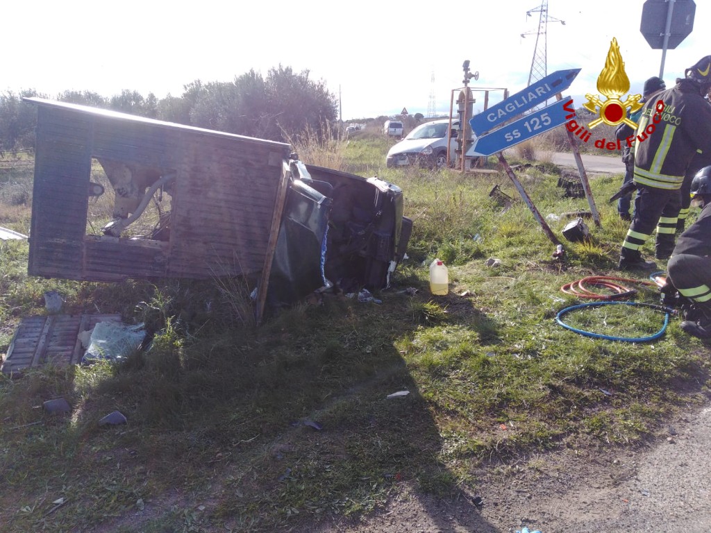 Maracalagonis Brutto Incidente Sulla Provinciale 16 Cagliari Vistanet