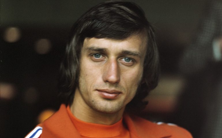 Rob Resenbrink in una foto di Germania Ovest 1974 con la maglia dell'Olanda