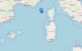 Terremoto al largo della Corsica