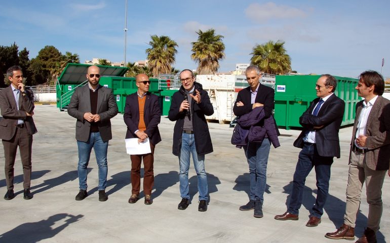 L'inaugurazione del nuovo ecocentro di Sant'Elia