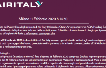 air italy biglietti