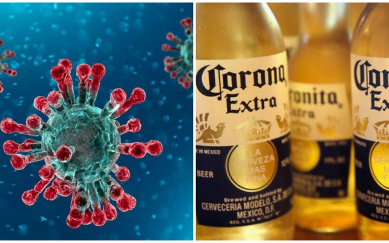 Birra Corona, forti perdite in borsa per l’assurda associazione al virus