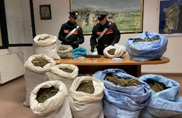 Carabinieri sequestrano 73 kg di marijuana e arrestano due spacciatori