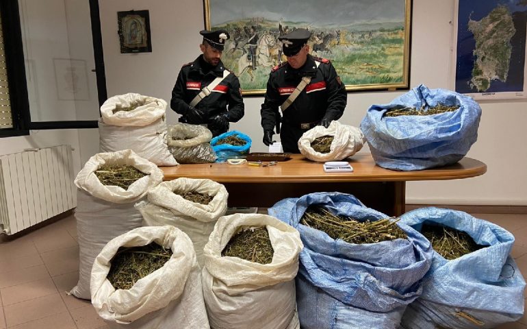Carabinieri sequestrano 73 kg di marijuana e arrestano due spacciatori