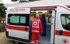 Un'ambulanza della Croce Rossa Italiana Comitato di Cagliari
