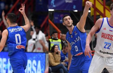 Marco Spissu con la maglia della Nazionale di basket