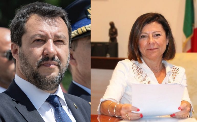Matteo Salvini e Paola De Micheli