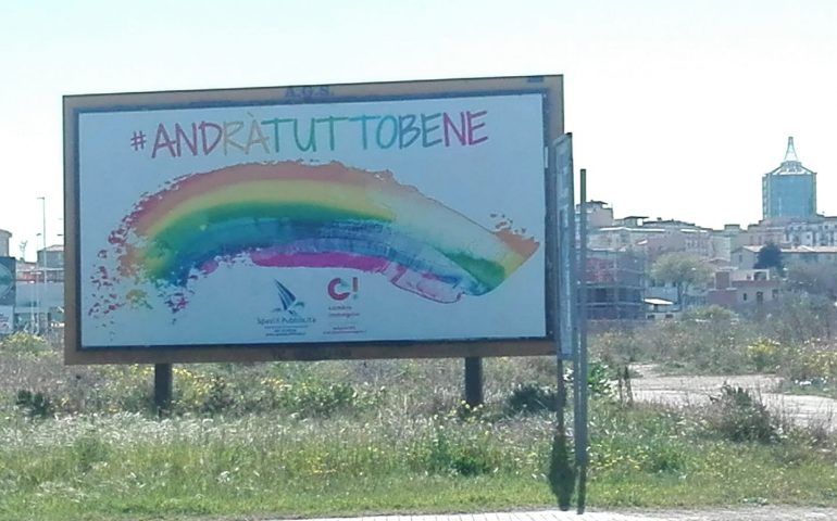 I cartelloni affissi a Cagliari da alcune aziende