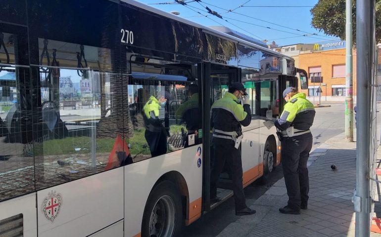 Controlli Coronavirus sui bus del Ctm