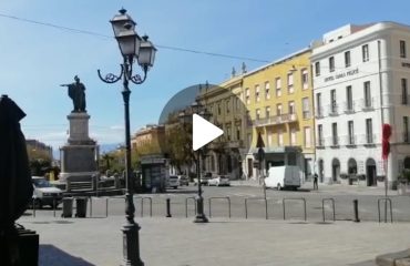 Piazza Yenne durante l'emergenza Coronavirus