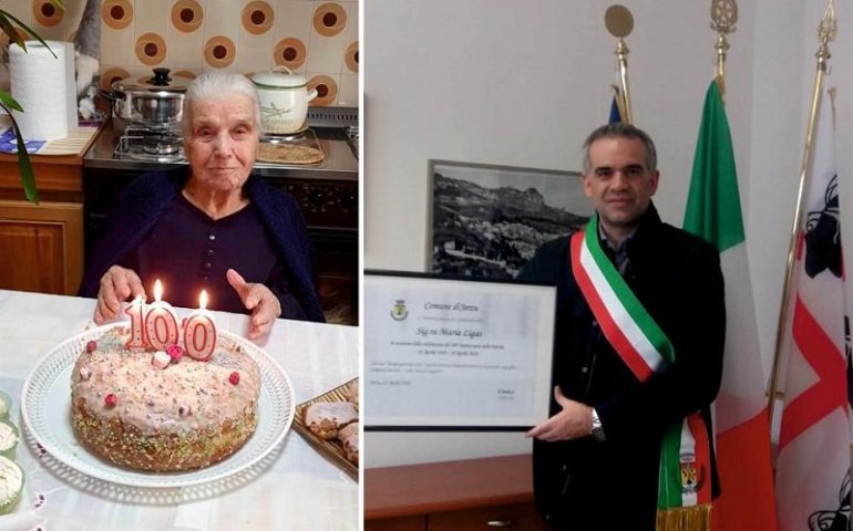 Jerzu in festa: zia Maria Ligas spegne 100 candeline. 6 i centenari nel paese ogliastrino