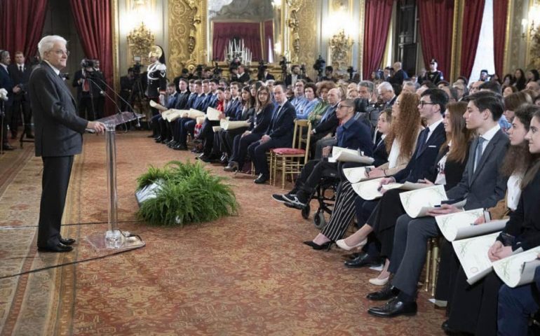 Mattarella premia l’unico sardo diventato Alfiere della Repubblica: è il 18enne Nicola Salis