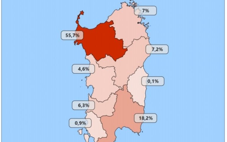 La diffusione del Covid-19 provincia per provincia: in Ogliastra l’incidenza più bassa