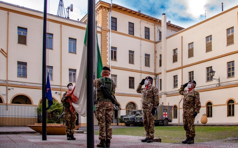 159° anniversario E.I. - Alzabandiera caserma ''La Marmora''