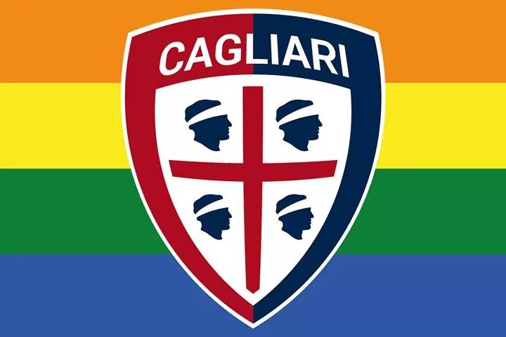 Il Cagliari Calcio mette lo sfondo arcobaleno per il Global Pride, ma non tutti gradiscono