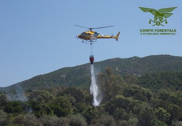 Fiamme in Sardegna: elicotteri in azione e a Nuoro la statale 389 chiusa per incendio