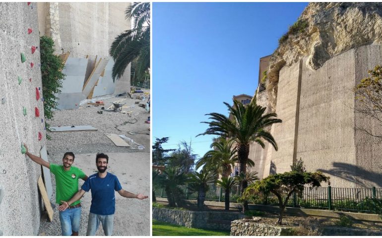 “S’Avanzada”: arrampicata in città, il sogno di 2 cagliaritani che non vogliono lasciare l’Isola