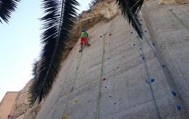 dimostrazione arrampicata giardini pubblici