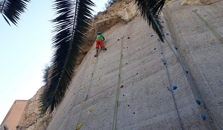 dimostrazione arrampicata giardini pubblici