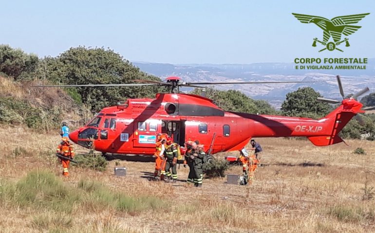 Ancora fuoco: 12 incendi nell’Isola, 5 di questi hanno richiesto l’intervento dei mezzi aerei