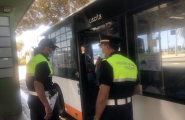 foto Polizia Municipale a bordo mezzi CTM