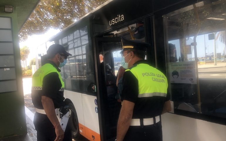 foto Polizia Municipale a bordo mezzi CTM