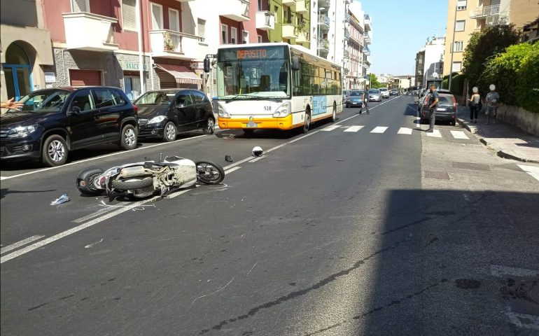 Cagliari: macchina contro scooter. Il motociclista è grave, l’automobilista è scappato