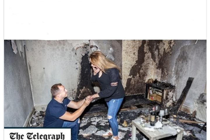 Scrive “Vuoi sposarmi” con 100 candeline per farle una sorpresa, ma incendia la casa