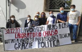 sit-in lavoratori aras villa devoto