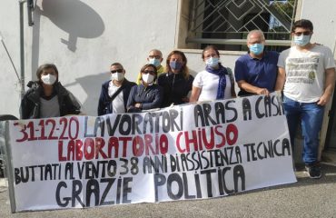 sit-in lavoratori aras villa devoto