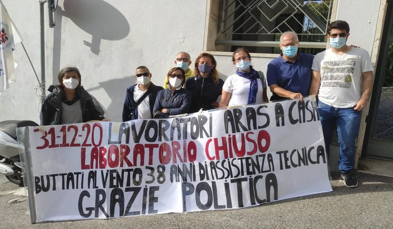 sit-in lavoratori aras villa devoto