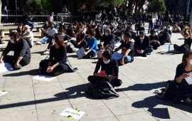 manifestazione piazza del carmine