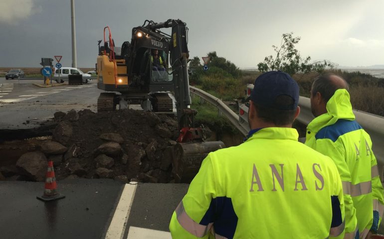 Maltempo: arterie stradali monitorate costantemente nell’Isola, l’allerta meteo non è finita