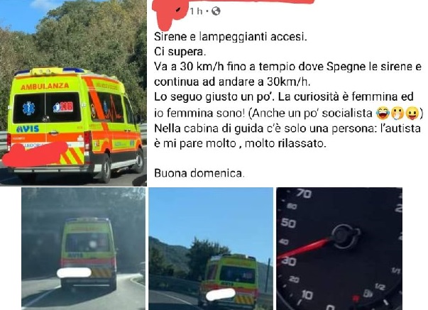 Negazionista posta foto ambulanza: “A bordo solo l’autista”. Il soccorritore replica: “Vergogna”