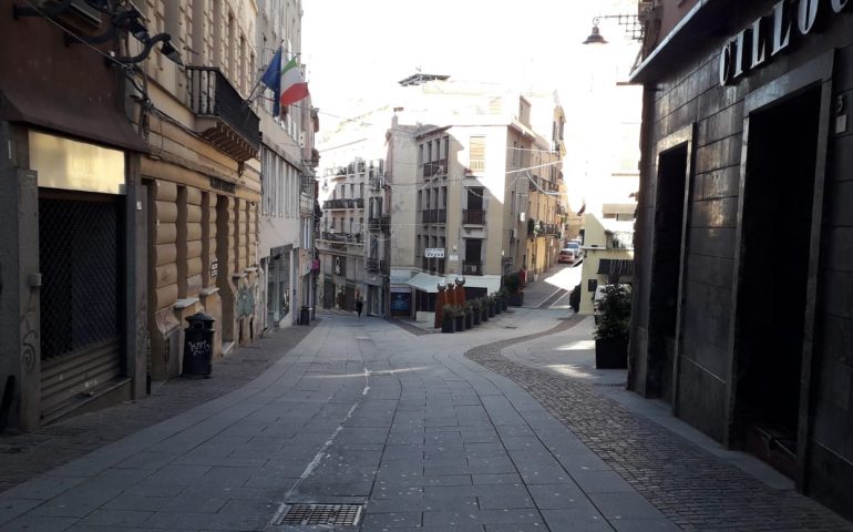 La foto. Ecco come si presentano alcune vie di Cagliari oggi in Zona Rossa