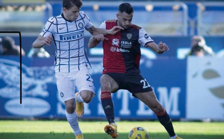 Cagliari, l’illusione contro l’Inter dura 77 minuti: 1-3