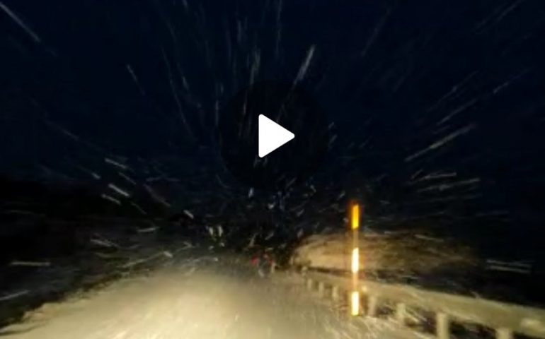 (VIDEO) Neve in Sardegna, ecco le spettacolari immagini da Gairo