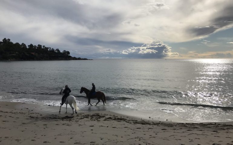 La foto dei lettori. Due cavalieri su una spiaggia d’Ogliastra