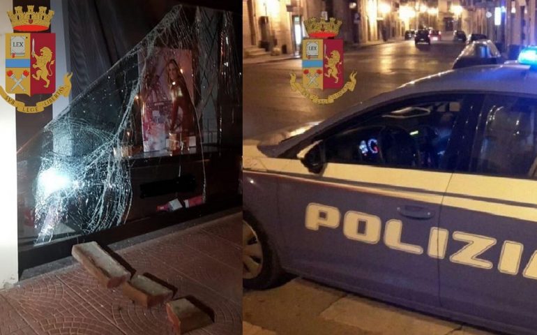 Carbonia, spaccata in una profumeria del centro: ladri sorpresi dai poliziotti